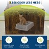 Litter Box Enclosure with Cat Tree, 2 in 1 Cat Tower with Scratching Post & Hammock, Wooden Cat House Furniture, Hidden Litter Box Furniture - 3 of 4