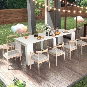 NicBex 20.08"-118.50" Multifunctional Extendable Console Dining Table for Kitchen, Small Space - 1 of 4