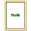 PosterPalooza | Simple Gold Picture Frame - UV Acrylic, Foam Board Backing, Hanging Hardware - 2 of 4