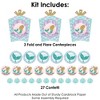 Big Dot of Happiness Let’s Be Mermaids - Baby Shower or Birthday Party Decor and Confetti - Terrific Table Centerpiece Kit - Set of 30 - 3 of 4