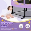 4.5FT Kids Trampoline with Safety Enclosure Net, 55" Outdoor Indoor Trampoline for Kids, 4A -ModernLuxe - 4 of 4