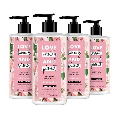 Love Beauty and Planet Murumuru and Rose Oil Lotion - 4ct/13.5 fl oz each