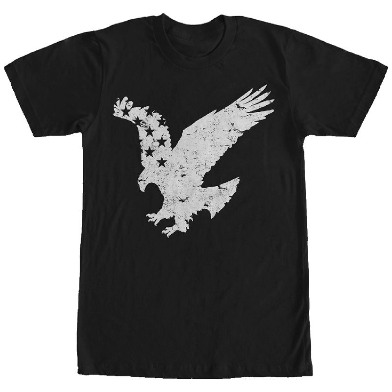 Men's Lost Gods Flying Eagle American Flag T-Shirt, 1 of 5