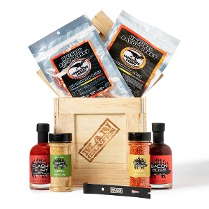 Man Crates, Bacon Crate - Includes 5 Awesome Bacon-Flavored Snacks Like Maple Jerky, Seasoning and More - Great Gifts for Men - 1 of 4