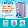 Hurricane 4 Pack HF7487-04P Platinum Purple Spa Filter Cartridge for PA100N, Unicel C-7487, Filbur FC-1270, Super-Star-Clear C4000, SwimClear C4020 - 3 of 4