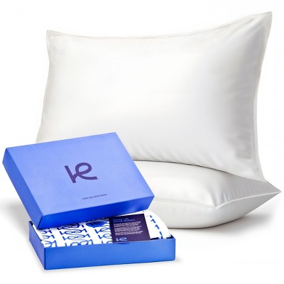Kickoff 100% Bamboo Viscose Pillowcases Only, Hidden Zipper, Cooling Breathable, Bedding Pillow Covers for Hot Sleepers