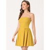 INSPIRE CHIC Women's Strapless Sweetheart Neck Off Shoulder Sleeveless Fit And Flare Mini Party Dress - 3 of 4