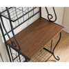 Kings Brand Furniture Brion 5-Tier Kitchen Storage Bakers Rack,  Black/Walnut - 4 of 4