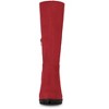 Allegra K Women's Round Toe Zipper Closure Mid-Calf Block Heel Boots - 2 of 4