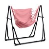Ainfox 2 in 1 Portable Hammock Bed and Swinging Chair with Collapsible Steel Stand  With Carrying Bag - 3 of 4