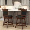 Costway Swivel Bar Stools Set of 2 25'' Counter Height 20'' Wider Cushioned Seat Kitchen - image 4 of 4