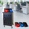 Belatt Mobile Charging Cart - 32-Slot Secure Fast Charging Storage for iPad Laptops, Chromebooks and Ultrabooks with Locking Wheels, Black - 4 of 4