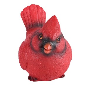 Dicksons Cardinal Songbird - 3.75 x 2.75 Inch Red/Black Resin Indoor/Outdoor Collectible Tabletop Figurine - 1 of 1