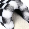 Women's Open Toe House Slippers Cross Band Fuzzy Indoor Slip On Bedroom Home Shoes - 2 of 4