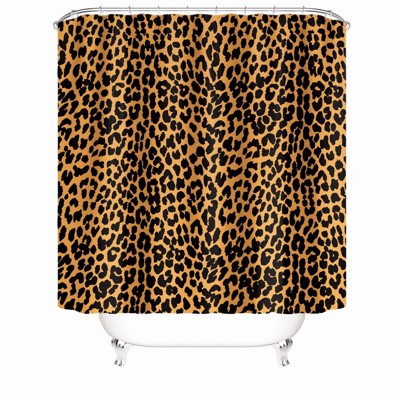 Leopard Shower Curtains for Bathroom Waterproof Fabric Bath Curtain Durable Soft Stylish Bathroom Decor 72x72 Inch
