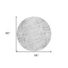 Gray And Ivory Abstract Washable Indoor Outdoor Area Rug - 3 of 4
