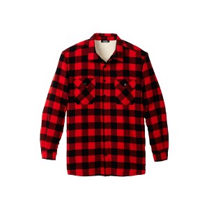 KingSize Men's Big & Tall Fleece High Pile Fleece Shirt Jacket - 1 of 4