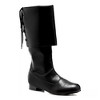 Sparrow Black  Pirate Mens Costume Boots - 2 of 4