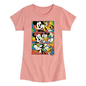 Girls' - Disney - Mickey & Friends Fitted Short Sleeve Graphic T-Shirt - 1 of 4