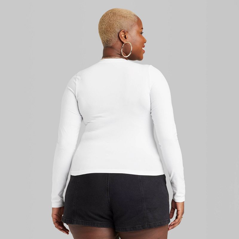Women's Long Sleeve Seamless Shirt - Wild Fable™, 4 of 10