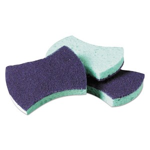 Scotch-Brite PROFESSIONAL Power Sponge #3000, 2.8 x 4.5, 0.6" Thick, Blue/Teal, 20/Carton - 1 of 1