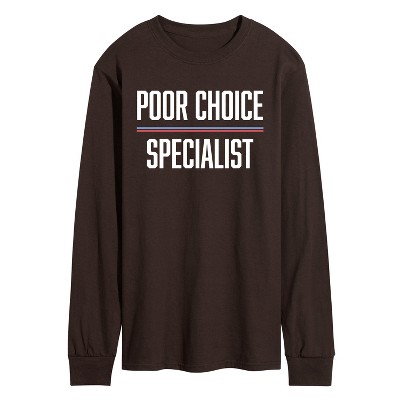 Men's - Instant Message - Poor Choice Specialist Long Sleeve Graphic T-Shirt