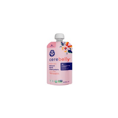 Cerebelly Organic Spinach, Apple and Sweet Potato Baby Food Pouch - 4oz