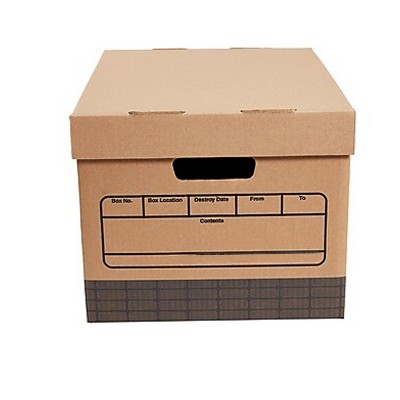 MyOfficeInnovations Medium Duty 100% Recycled Storage Boxes Letter/Legal Size 12/Pack 690747