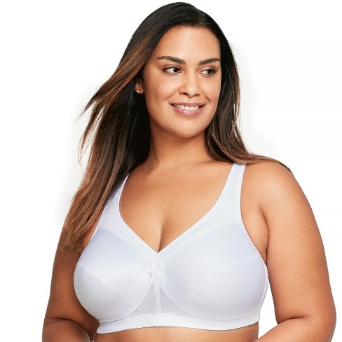 Glamorise Womens MagicLift Active Support Wirefree Bra 1005 White 44K