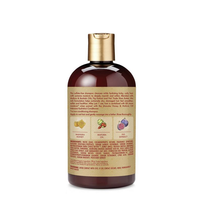 SheaMoisture Manuka Honey & Mafura Oil Intensive Hydration Shampoo - 13 fl oz, 4 of 12