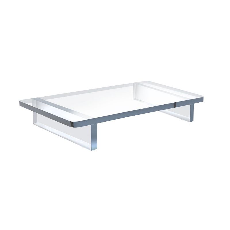 Azar Displays Clear Acrylic 11.75"W x 7.75"D x 2"H 1/2" Thick Deluxe Riser w/ Bumpers, 3 of 8