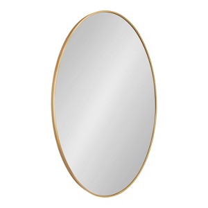 Kate and Laurel Zayda Metal Oval Mirror, 24x36, Gold - 1 of 4