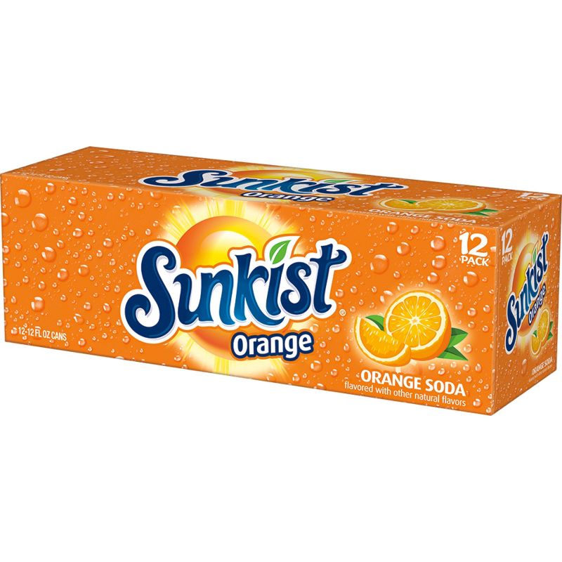 Sunkist Orange Soda - 12pk/12 fl oz Cans, 4 of 10