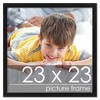 PosterPalooza | Square Minimalist Grey Picture Frame - UV Acrylic, Foam Board Backing, Hanging Hardware - 2 of 4