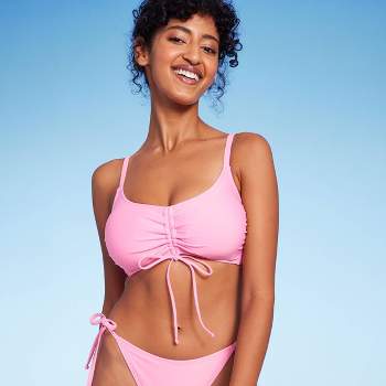 Buy Victoria's Secret Swim The Racerback Fabulous Bikini Top Pink Iconic  Paisley Foil 34C Online at desertcartINDIA