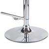 Adjustable Swivel Barstool with Padded Seat, Bentwood Frame, and Chrome Base, Mid-Century Modern Design for Kitchen - 4 of 4