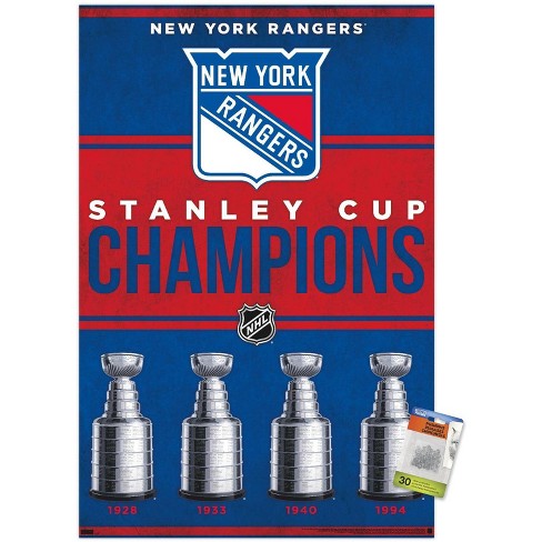 94' NY Rangers Stanley Cup T-Shirt (Single Stitch) 