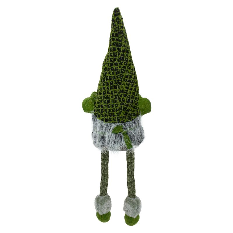 Northlight 23" Black and Dark Green Sitting Girl Gnome Christmas Tabletop Decoration, 4 of 5