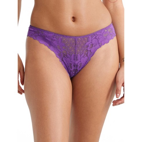 Bare Women's The Essential Lace Thong - A20283 3xl Passion Purple