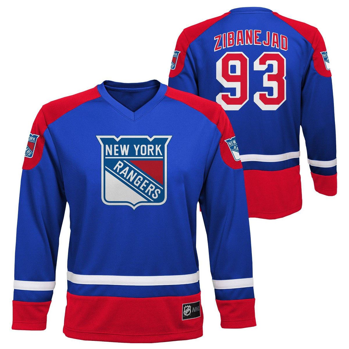 NHL New York Rangers Boys' Mika Zibanejad #93 Jersey