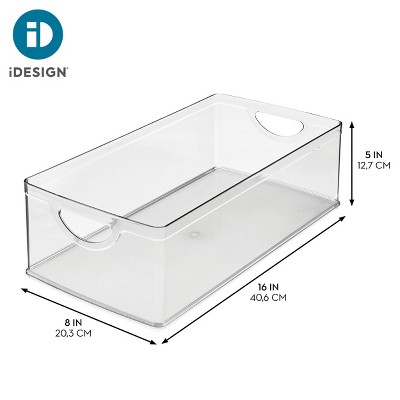iDESIGN Plastic Kitchen Cabinet Storage Bins - Set of 4 - Clear - Made in USA — фото 3