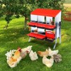 Chicken Nesting Boxes, Chicken Egg Laying Box with Chicken Perch, Roll Away Nest Box for Chicken Coop Hens Poultry - 4 of 4