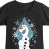 Girls' - Frozen - Olaf Winter Snowflakes Fitted Short Sleeve Graphic T-Shirt - image 2 of 4