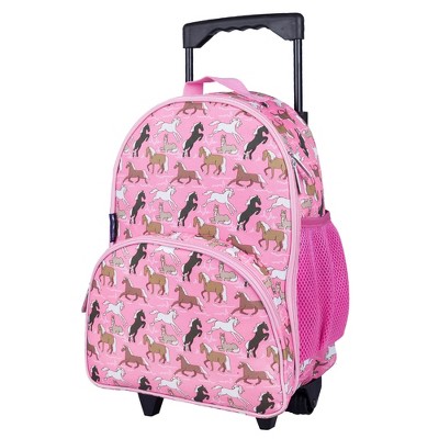 Wildkin Horses in Pink Rolling Luggage