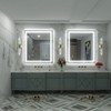 Apmir Super Bright Front & Back LED Lighted Anti-Fog Tempered Glass Bathroom/Vanity Mirror with ETL & 3-Year Warranty - 3 of 4