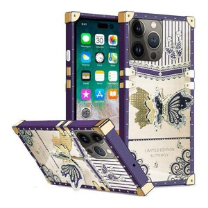 Entronix Case Compatible with iPhone 16 Pro - [Rectangular] Luxury Butterfly Grip Stand - 1 of 4