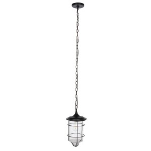 Rueda 8.2" Outdoor Pendant - PLT7040 - Bronze - Safavieh - 1 of 4