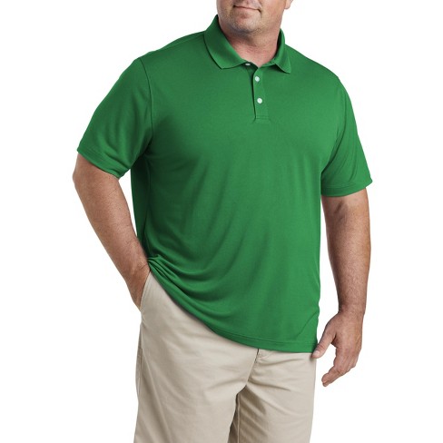 And Tall Essentials By Dxl Solid Golf Polo - Men's Big And Tall Green 2x Large Tall Target