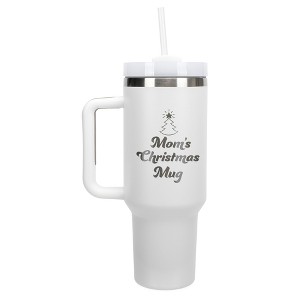100 North Mom's Christmas Mug Love Tree Wrap-Around 40 Oz. Stainless Steel Water Bottle Coffee Mug, Spill & Leak Resistant, Travel Tumbler with - 1 of 4