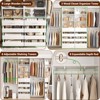 Aheaplus Walk-In Closet Organizer with 8 Hanging Rods, Wardrobe Closet System with Shelves - 3 of 4